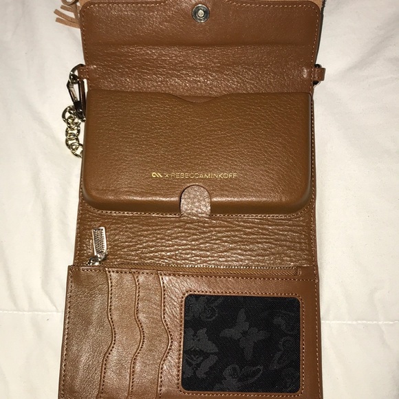 Rebecca Minkoff Brown Leather Crossbody Wallet - Picture 3 of 5